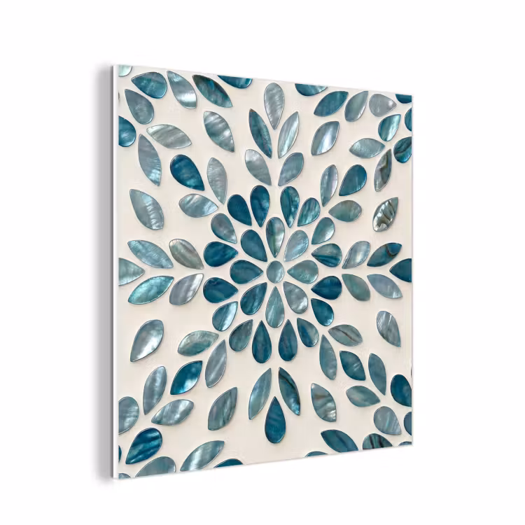 Forex - Patroon - Bladeren - Abstract - Modern - Turquoise — 1