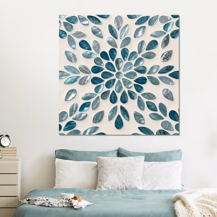 Forex - Patroon - Bladeren - Abstract - Modern - Turquoise — 2