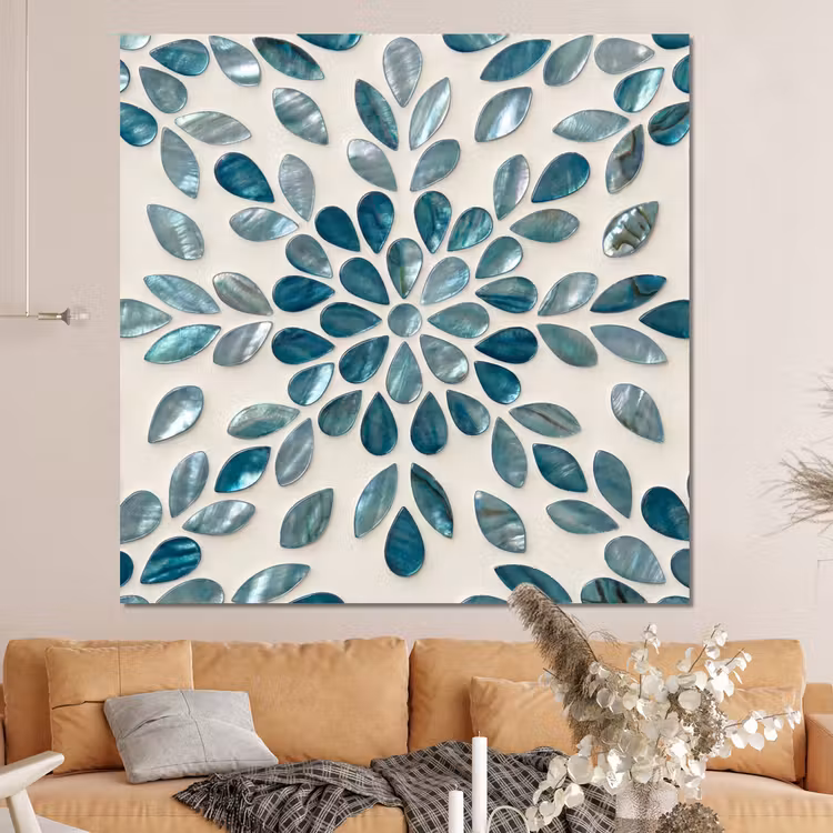 Forex - Patroon - Bladeren - Abstract - Modern - Turquoise — 4