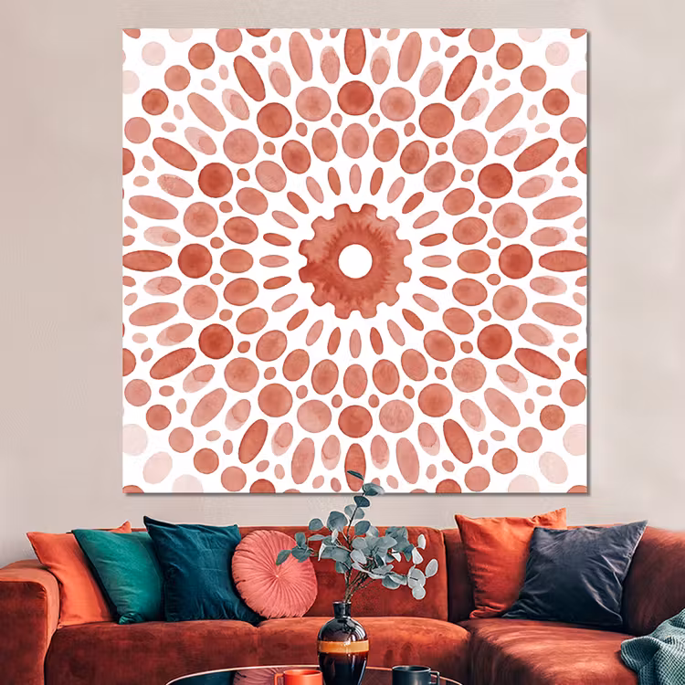 Forex - Patroon - Cirkels - Abstract - Modern - Rood — 3