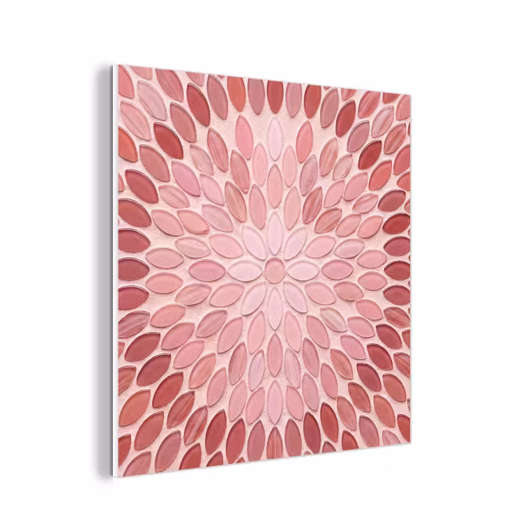 Forex - Patroon - Mozaïek - Ovaal - Abstract - Roze — 1