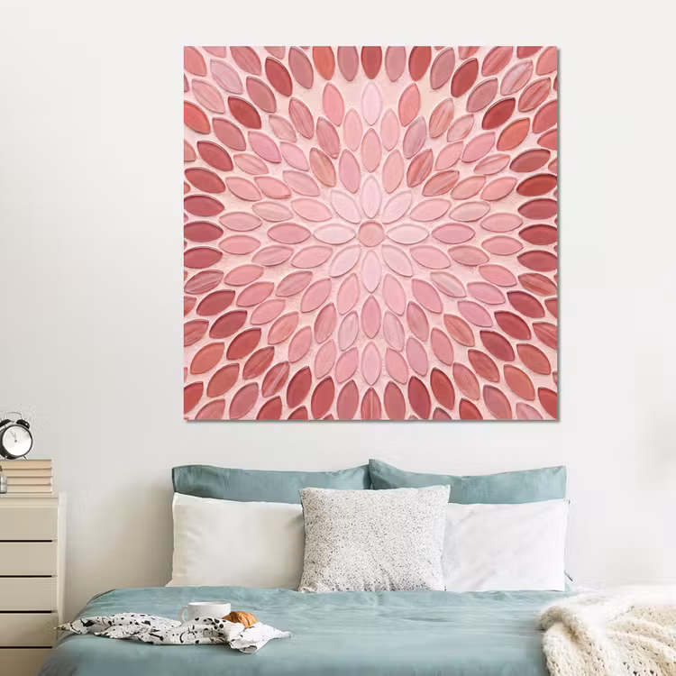 Forex - Patroon - Mozaïek - Ovaal - Abstract - Roze — 2
