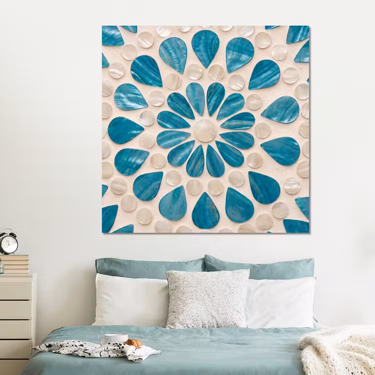 Forex - Patroon - Mozaïek - Schelpen - Abstract - Turquoise — 2