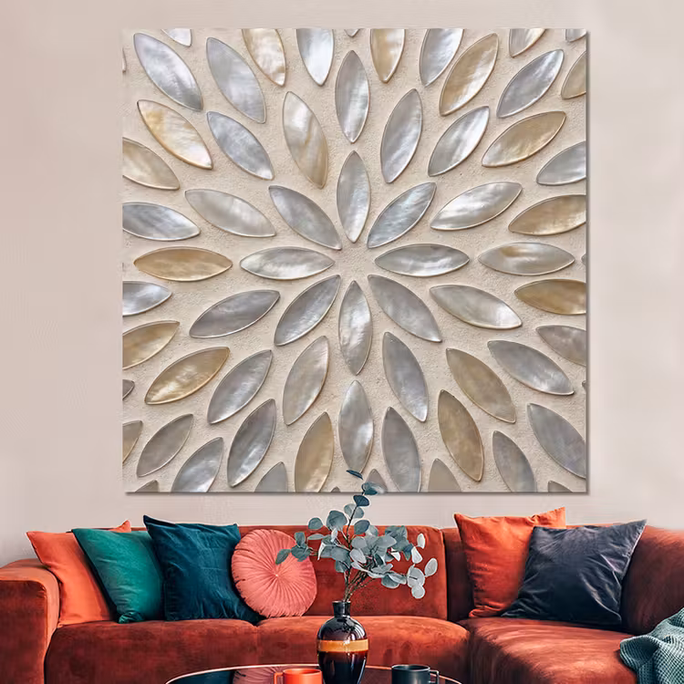 Forex - Patroon - Ovaal - Glanzend - Abstract - Beige — 3
