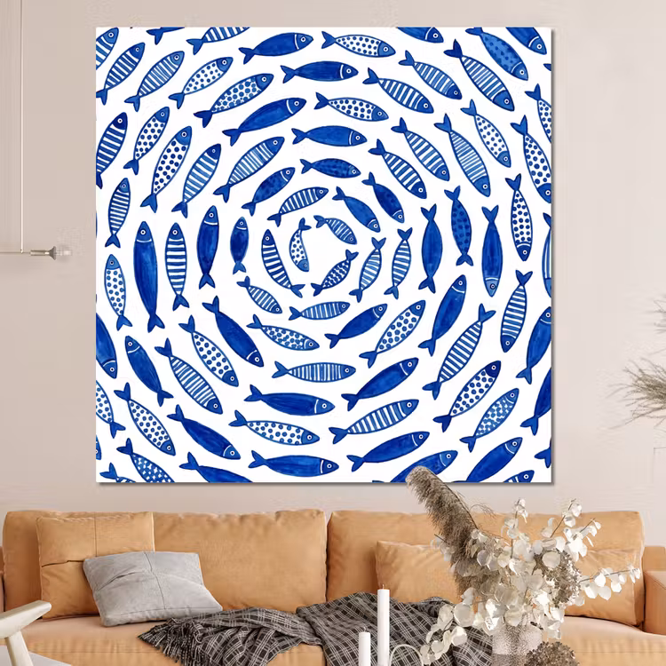 Forex - Vis - Patroon - Onderwater - Abstract - Blauw — 4
