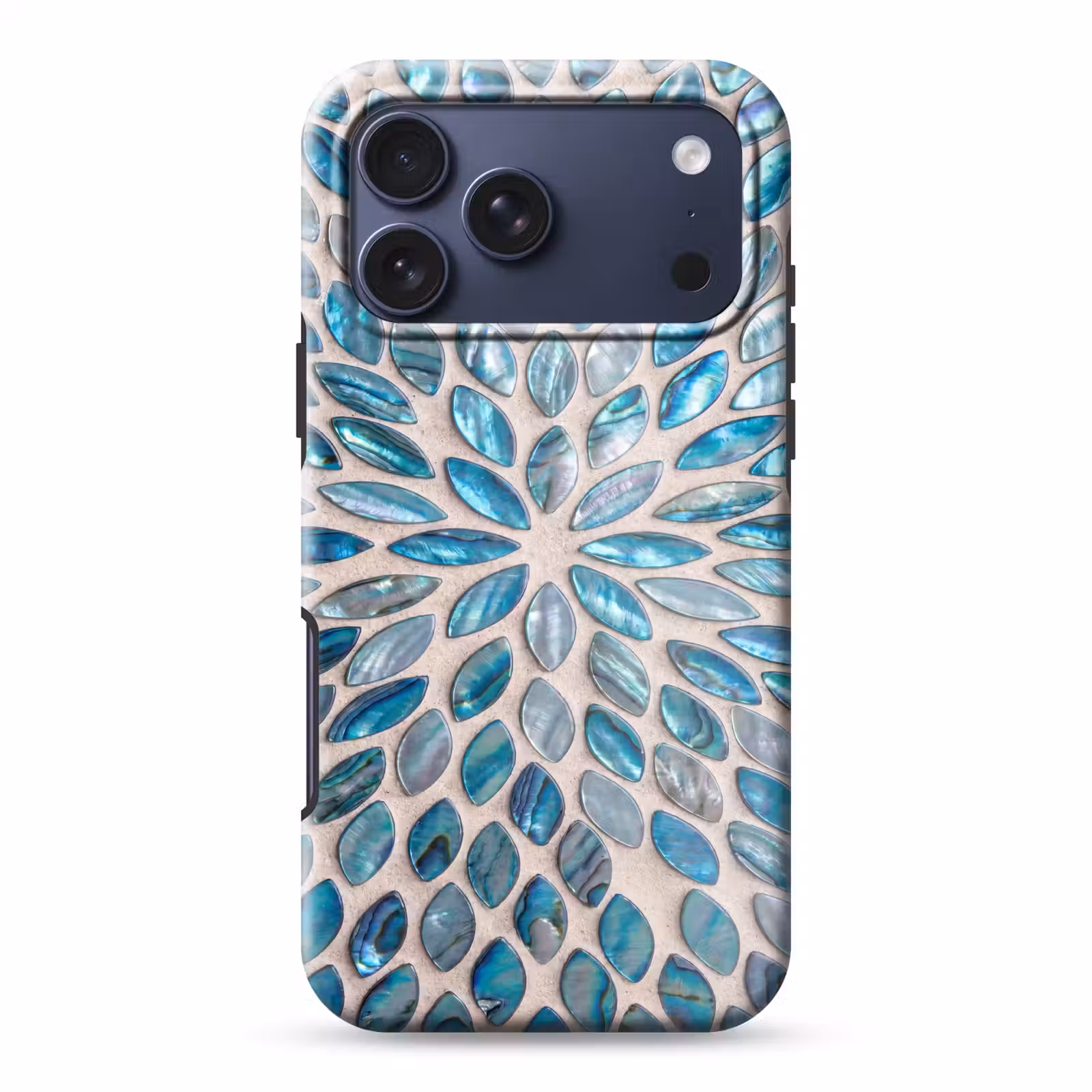 Telefoonhoesje Toughcase - Patroon - Glans - Abstract - Blauw - Decoratie — 1