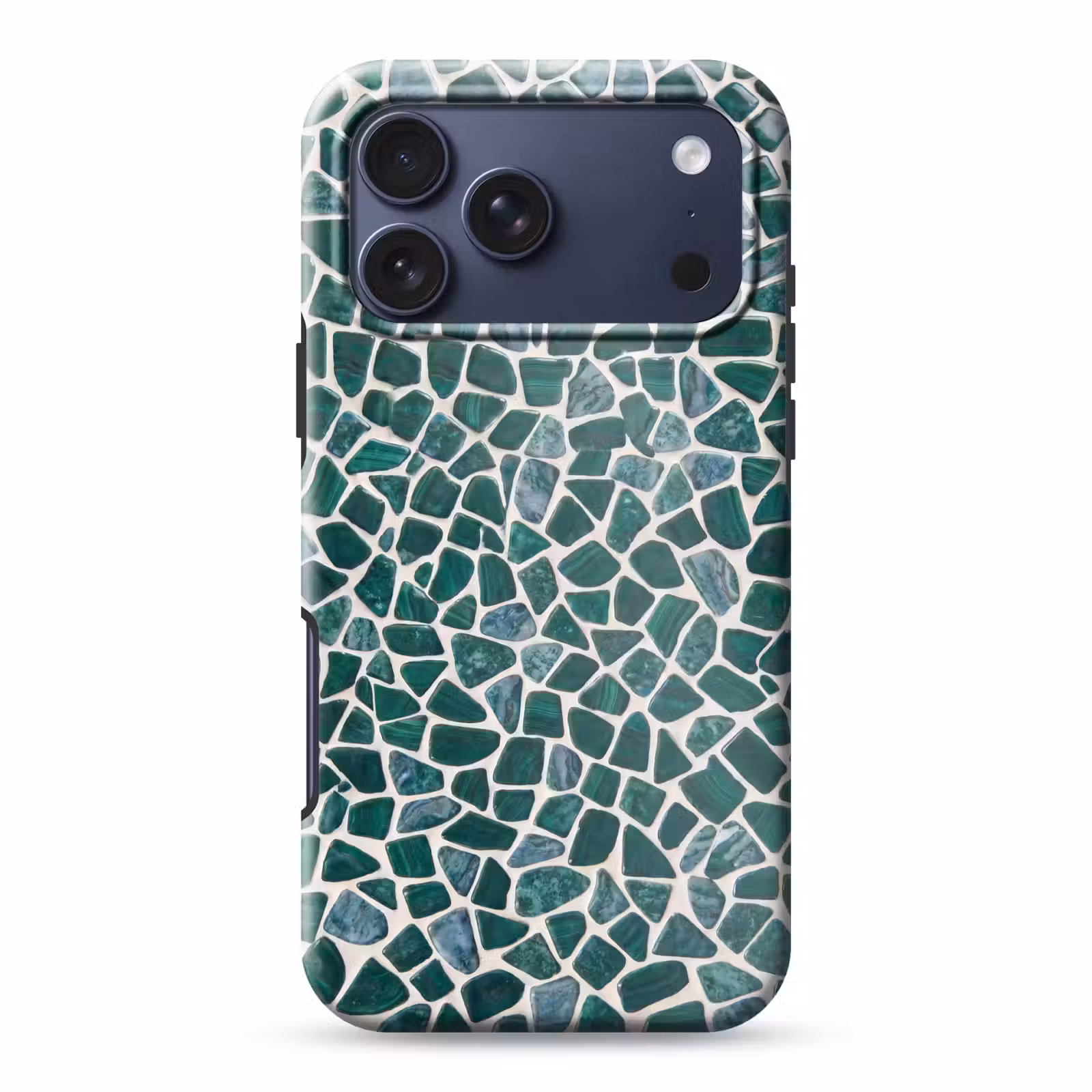 Telefoonhoesje Toughcase - Textuur - Steen - Groen - Abstract - Patroon — 1