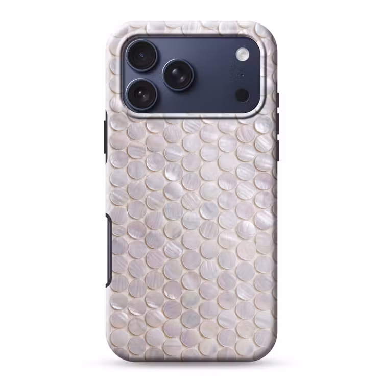 Telefoonhoesje Toughcase - Patroon - Cirkels - Abstract - Modern - Wit — 1