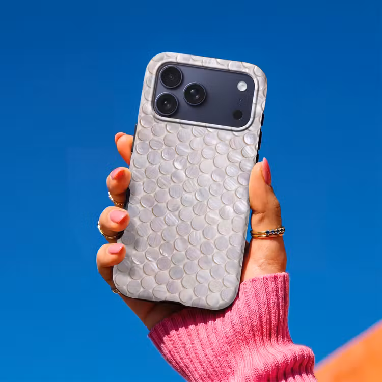 Telefoonhoesje Toughcase - Patroon - Cirkels - Abstract - Modern - Wit — 2