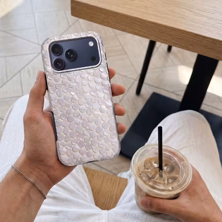 Telefoonhoesje Toughcase - Patroon - Cirkels - Abstract - Modern - Wit — 4