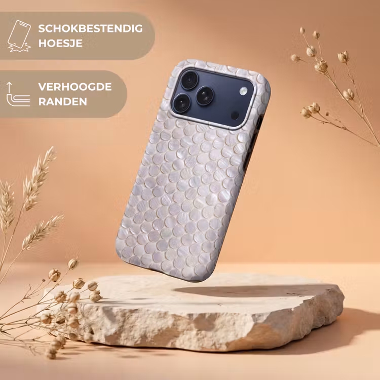 Telefoonhoesje Toughcase - Patroon - Cirkels - Abstract - Modern - Wit — 5