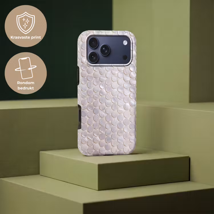 Telefoonhoesje Toughcase - Patroon - Cirkels - Abstract - Modern - Wit — 7