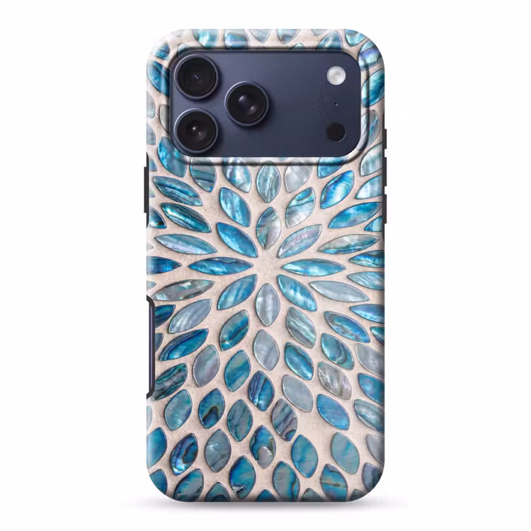 Telefoonhoesje Toughcase - Patroon - Glans - Abstract - Blauw - Decoratie — 1