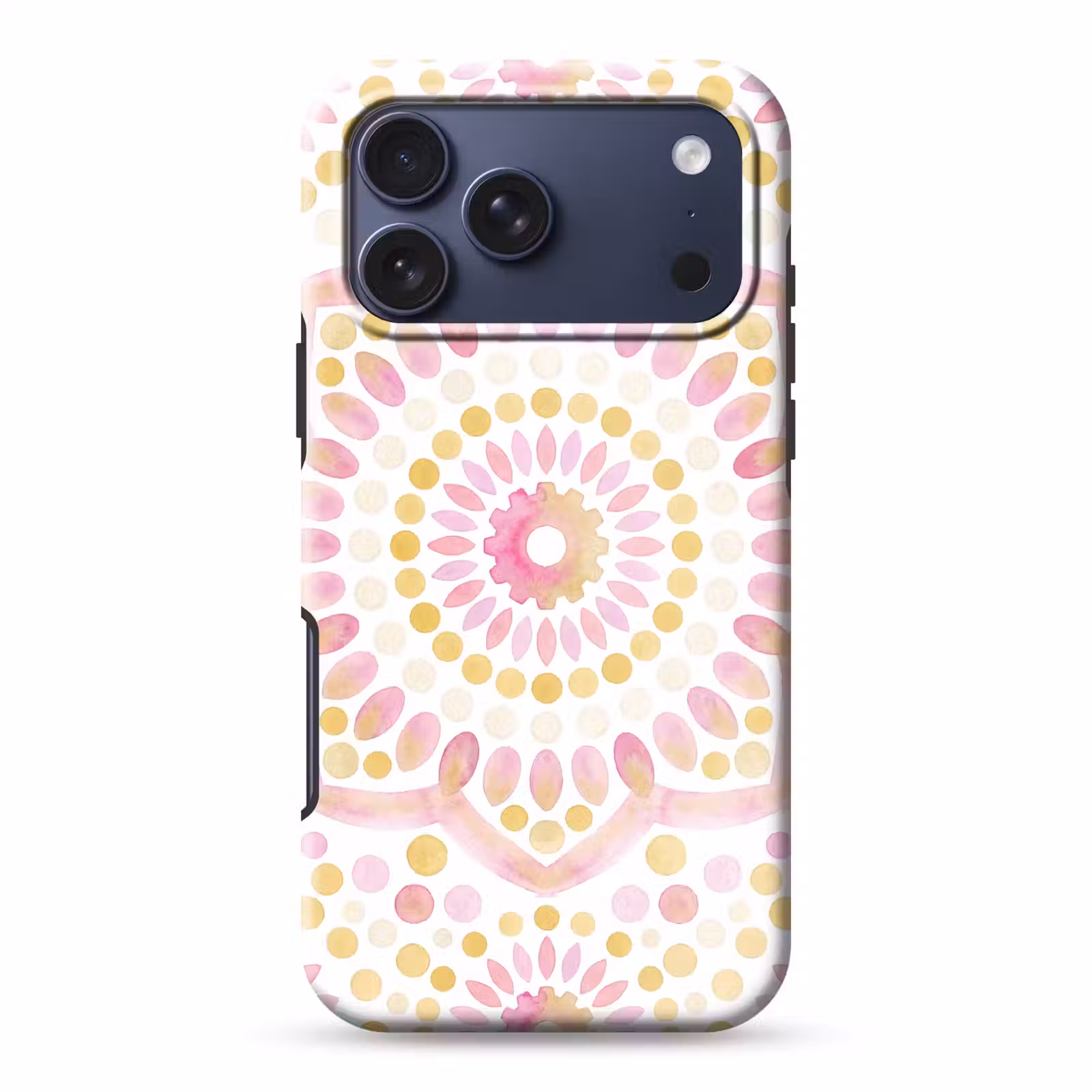 Telefoonhoesje Toughcase - Abstract - Mandala - Kunst - Modern - Roze — 1