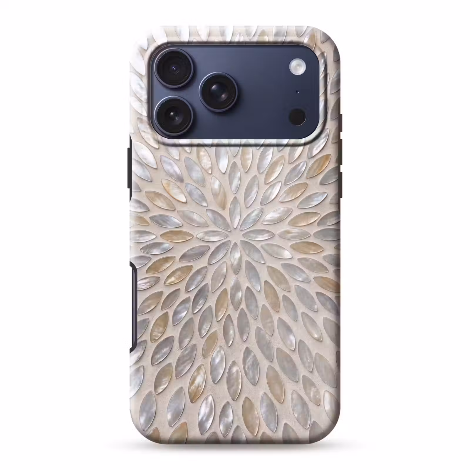 Telefoonhoesje Toughcase - Patroon - Ovaal - Glanzend - Abstract - Beige — 1