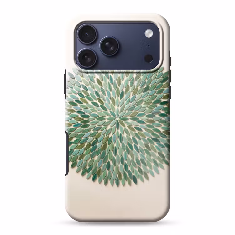 Telefoonhoesje Toughcase - Patroon - Blad - Groen - Abstract — 1
