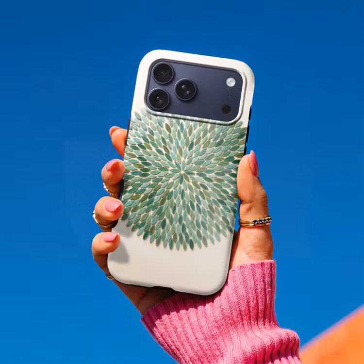 Telefoonhoesje Toughcase - Patroon - Blad - Groen - Abstract — 2