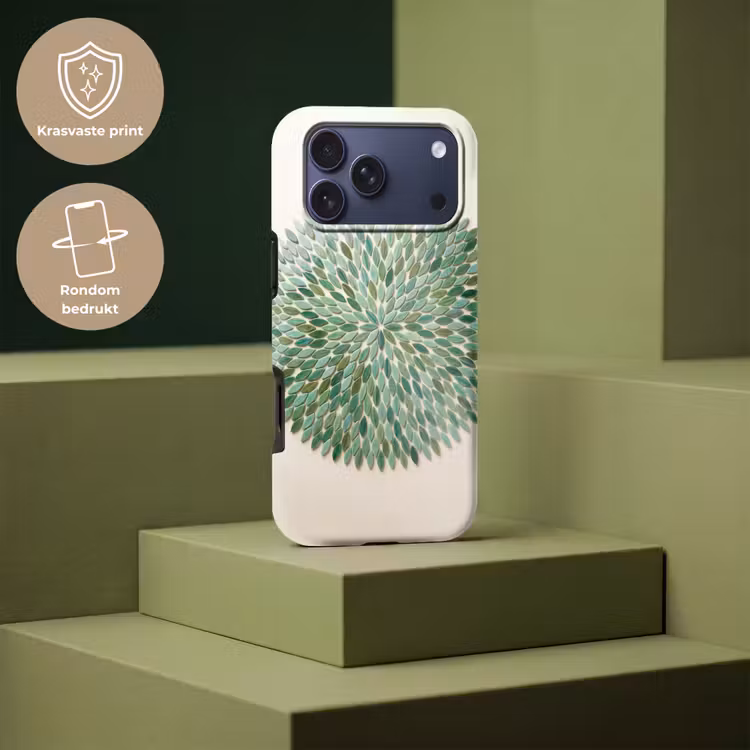 Telefoonhoesje Toughcase - Patroon - Blad - Groen - Abstract — 7