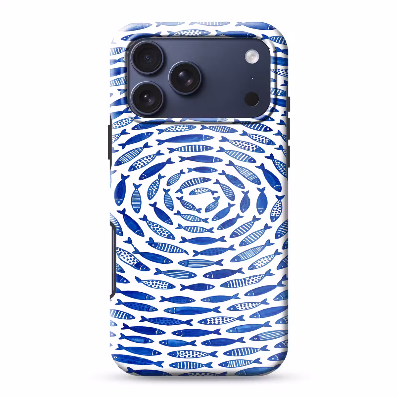 Telefoonhoesje Toughcase - Vis - Patroon - Onderwater - Abstract - Blauw — 1