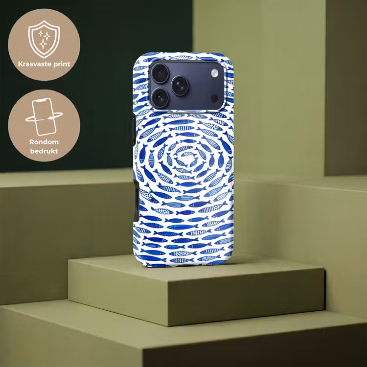 Telefoonhoesje Toughcase - Vis - Patroon - Onderwater - Abstract - Blauw — 7