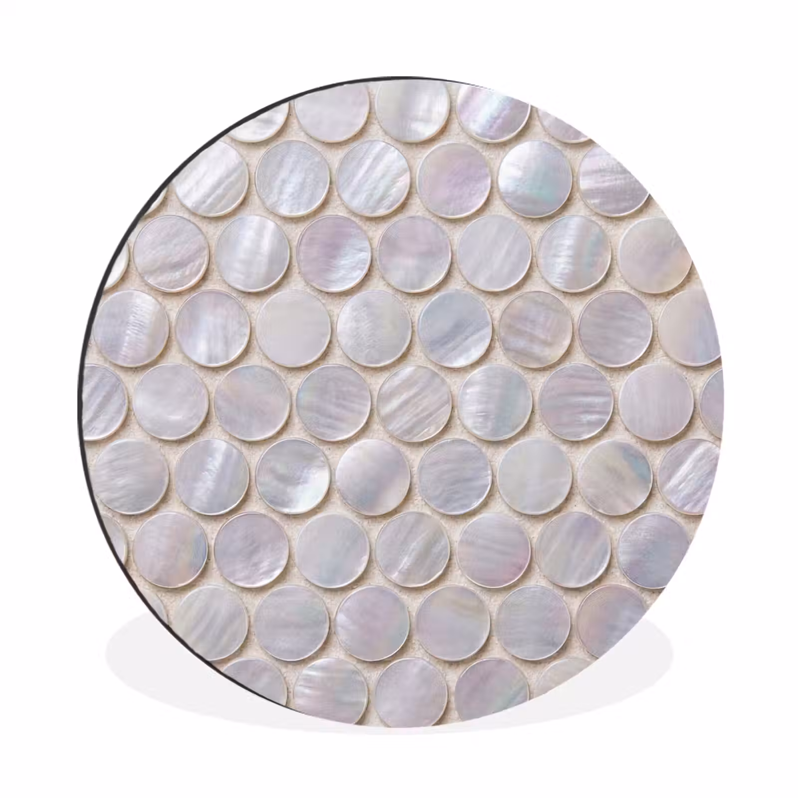 Wandcirkel - Aluminium - Patroon - Cirkels - Abstract - Modern - Wit — 1