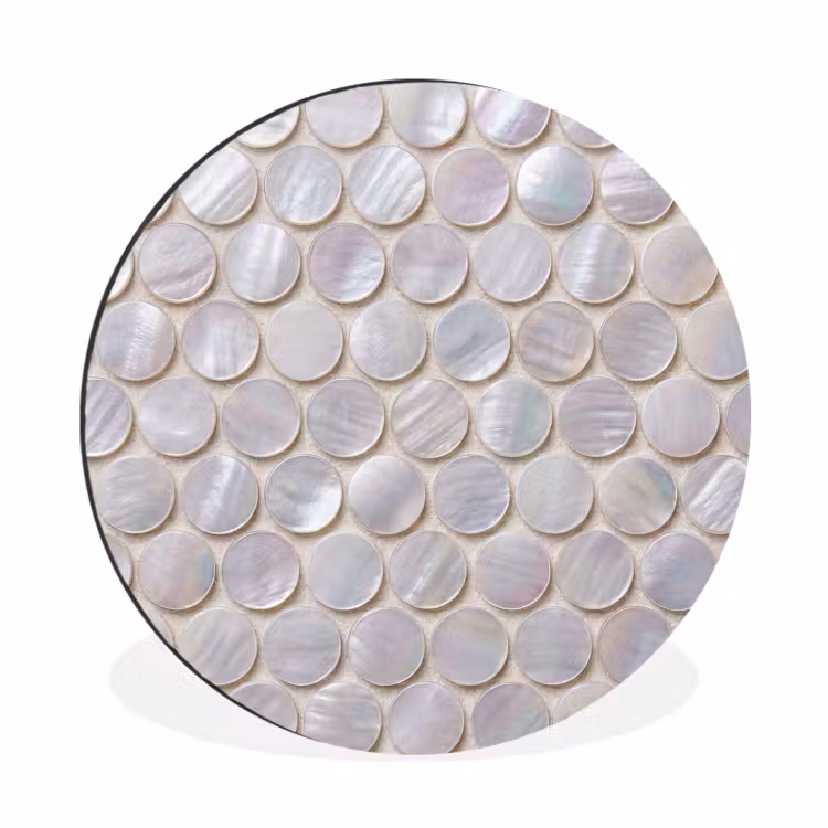 Wandcirkel - Aluminium - Patroon - Cirkels - Abstract - Modern - Wit — 1