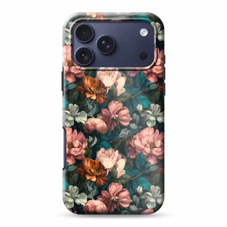 Telefoonhoesje Toughcase - Bloemen - Schilderachtig - Patroon - Roze — 1