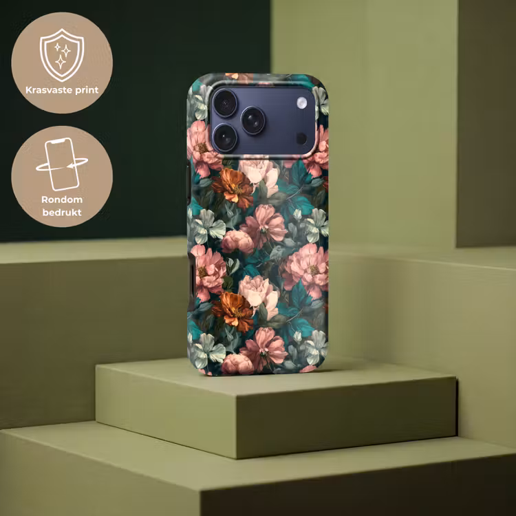 Telefoonhoesje Toughcase - Bloemen - Schilderachtig - Patroon - Roze — 7