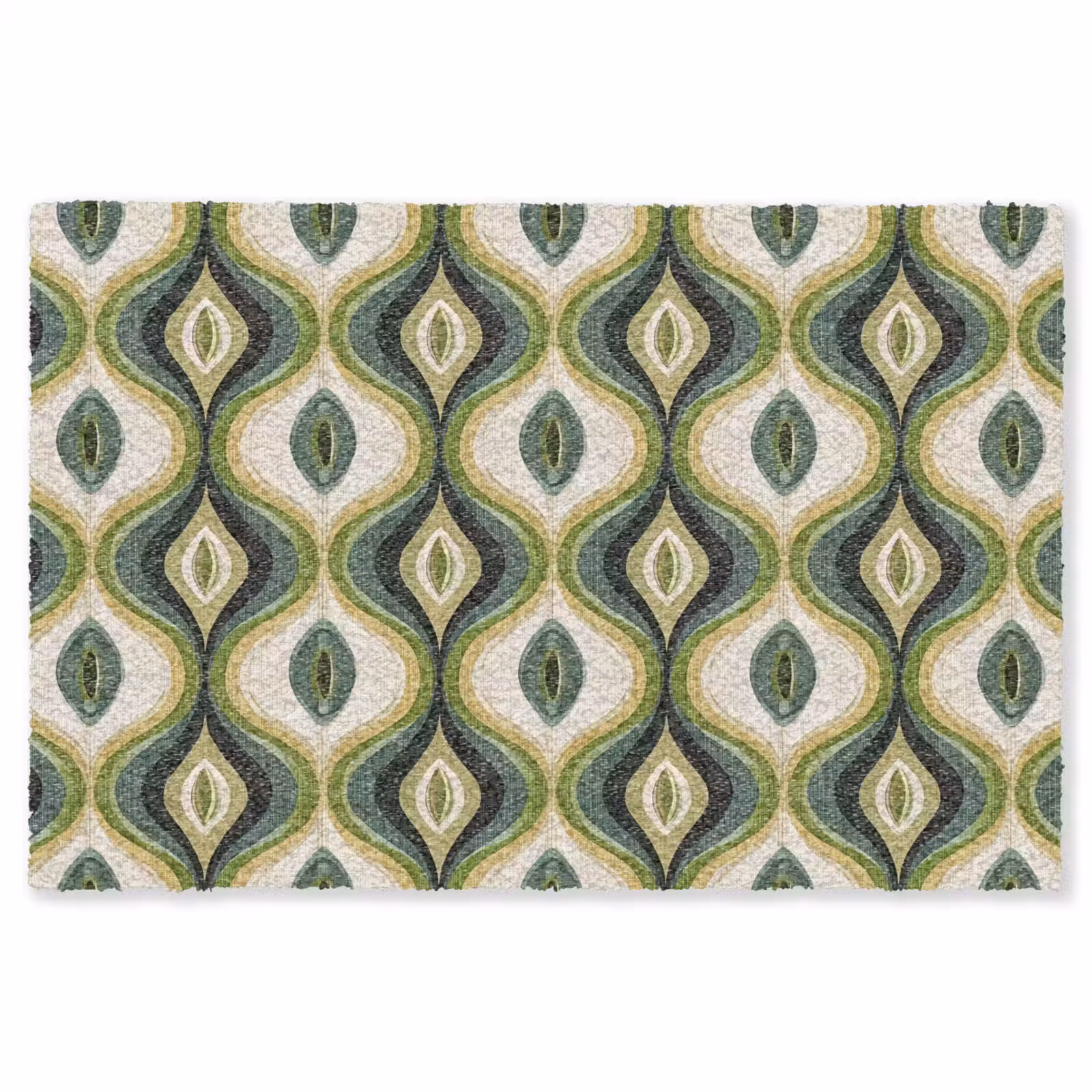 Vloerkleed - Abstract - Ritmisch - Groen — 1