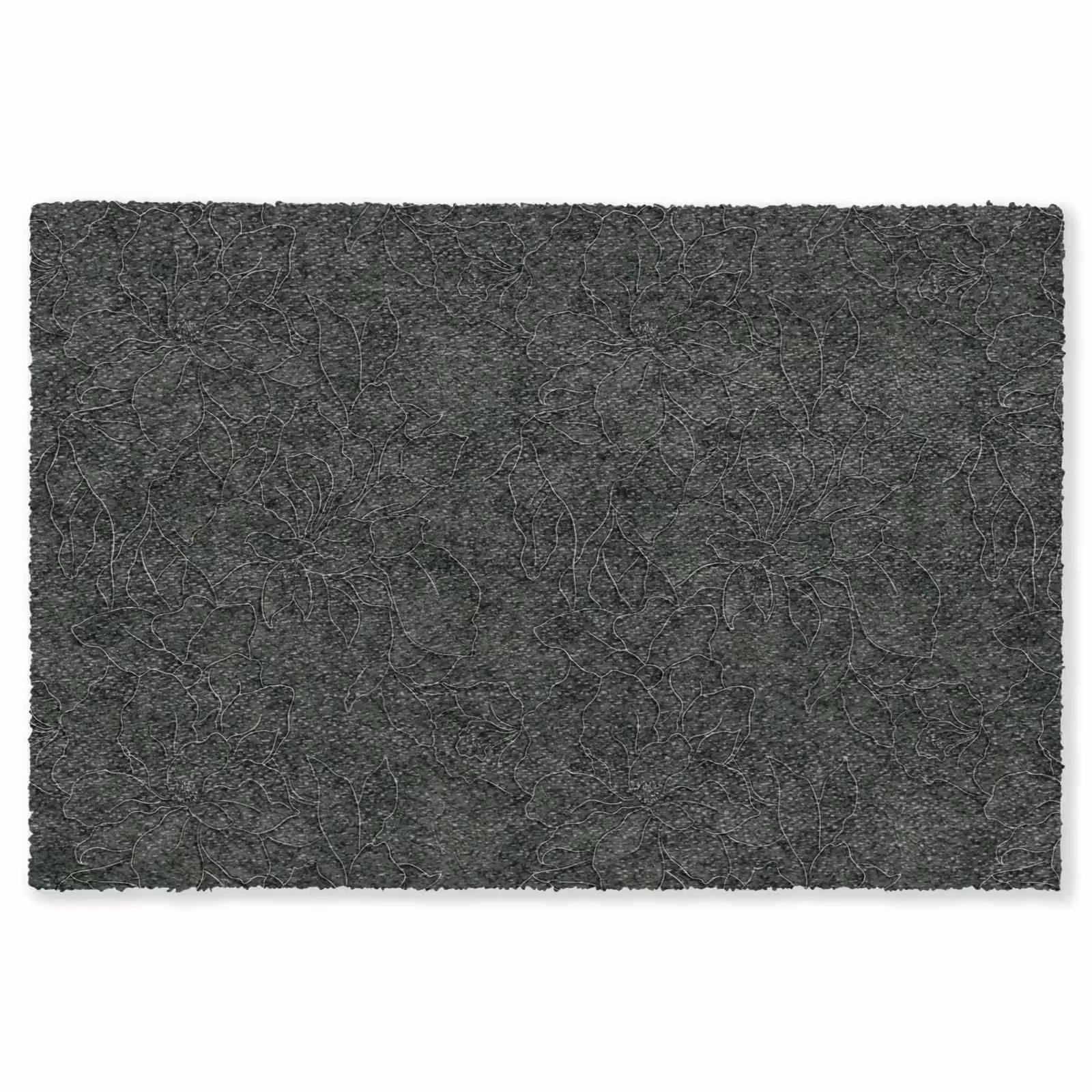 Vloerkleed - Bloemen - Lijnen - Groen — 1