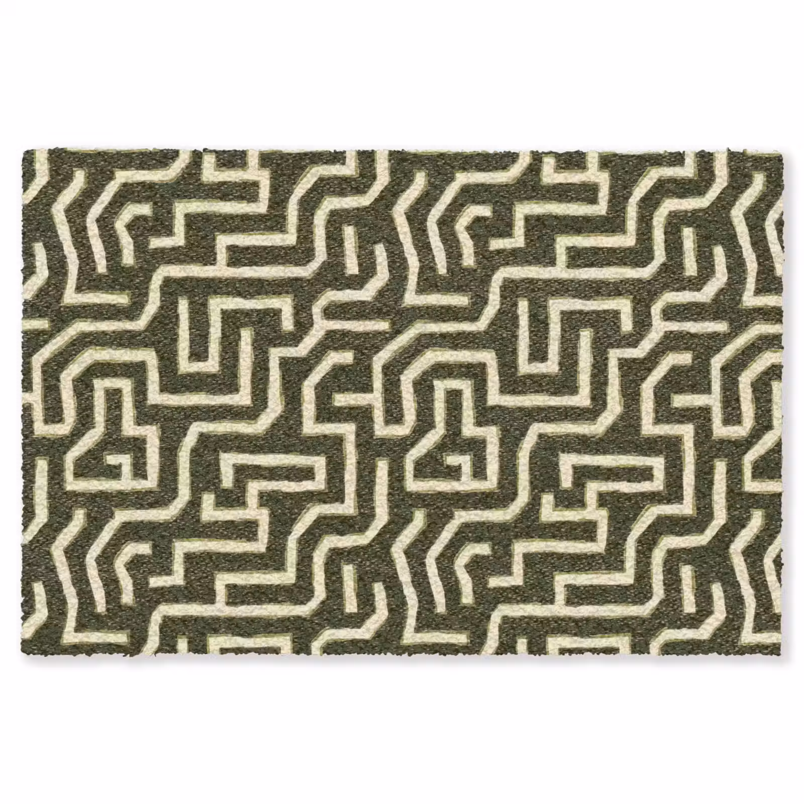 Vloerkleed - Lijnen - Abstract - Groen — 1