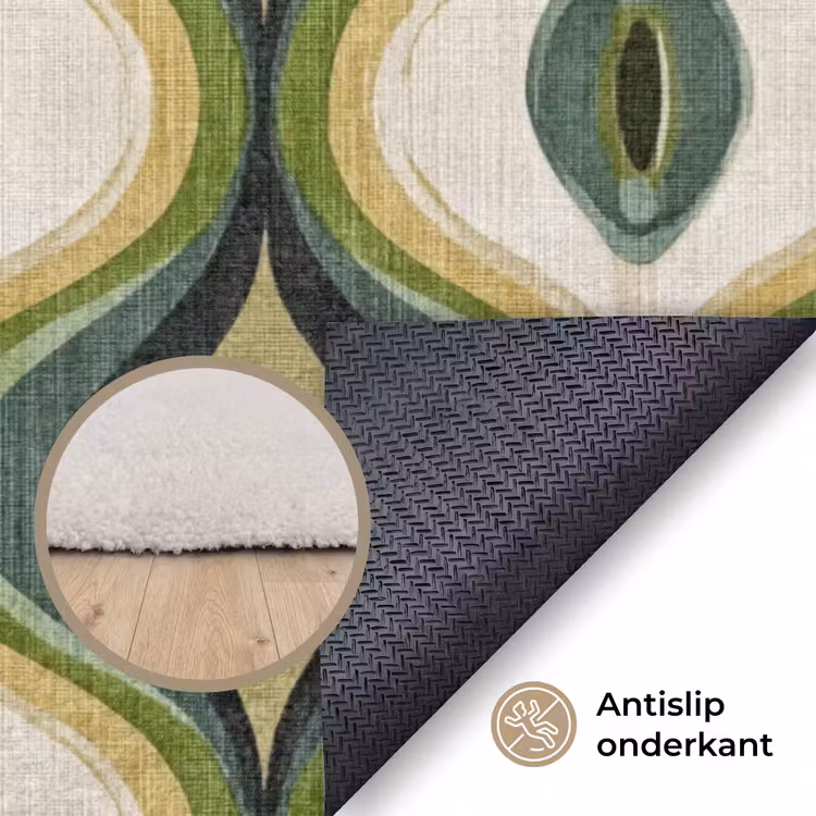 Vloerkleed - Abstract - Ritmisch - Groen — 4