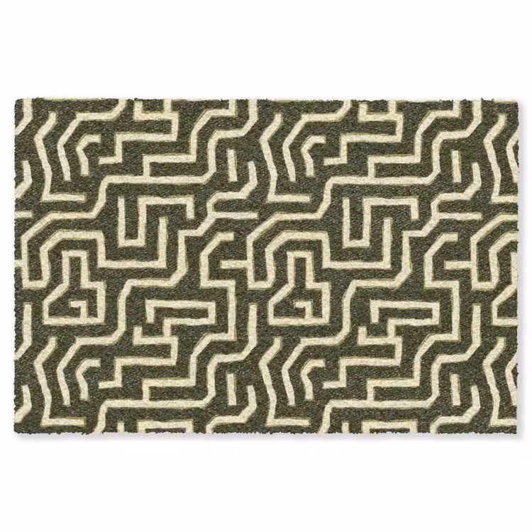 Vloerkleed - Lijnen - Abstract - Groen — 1