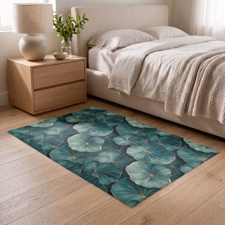 Vloerkleed - Patroon - Bladeren - Groen — 6