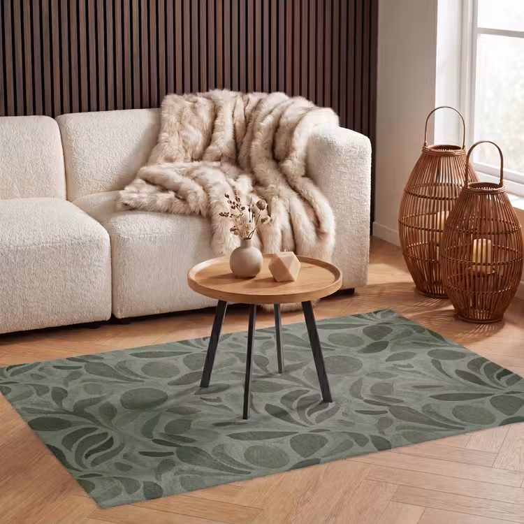Vloerkleed - Sereen - Bladeren - Groen — 3