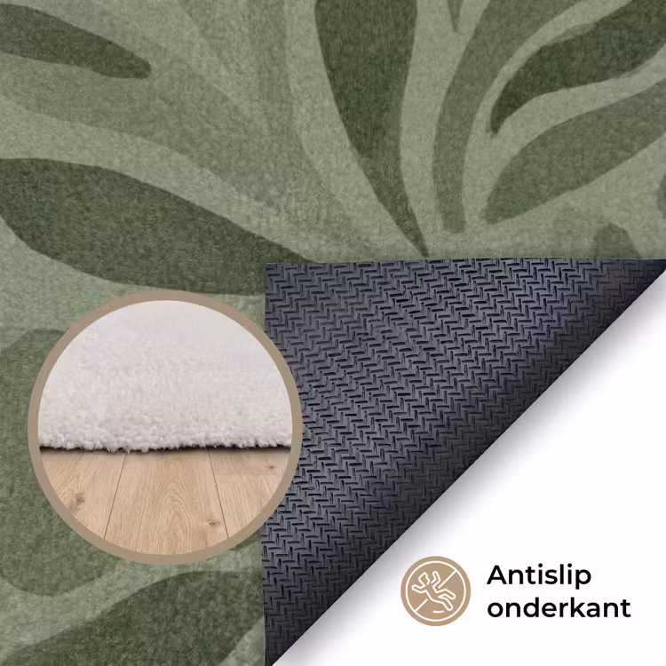 Vloerkleed - Sereen - Bladeren - Groen — 4