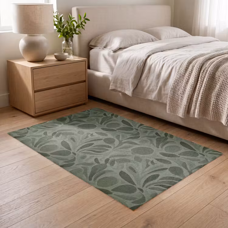Vloerkleed - Sereen - Bladeren - Groen — 6