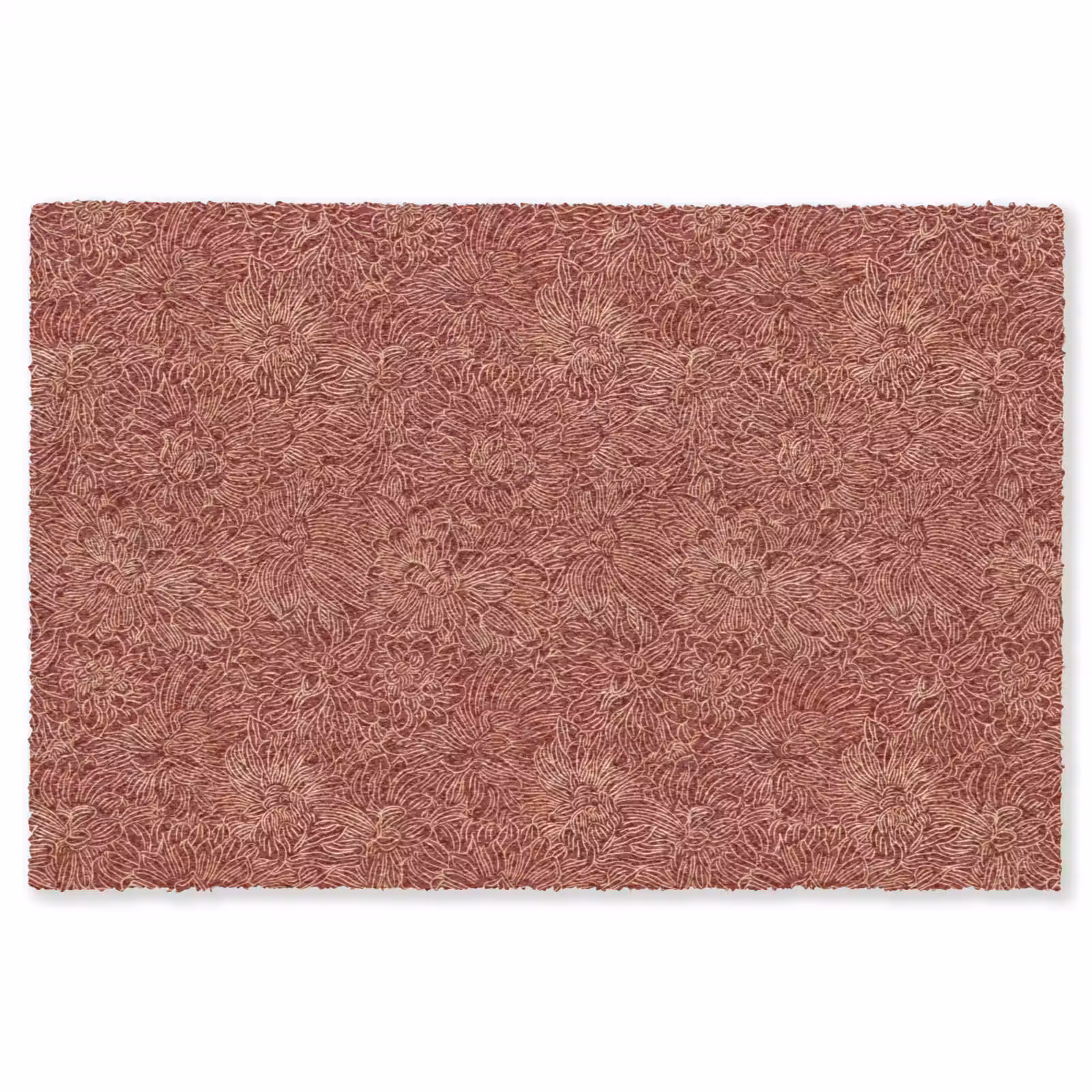 Vloerkleed - Bloemen - Motief - Rood — 1
