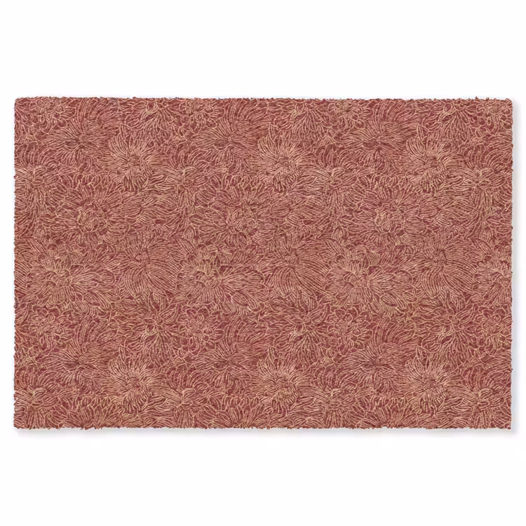 Vloerkleed - Bloemen - Motief - Rood — 1
