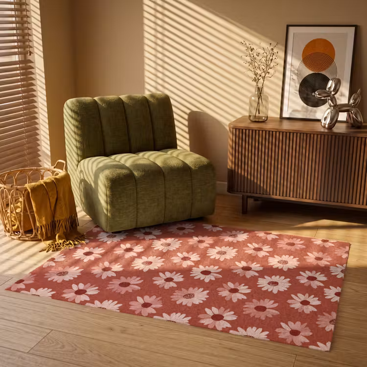 Vloerkleed - Madelief - Retro - Terracotta — 2
