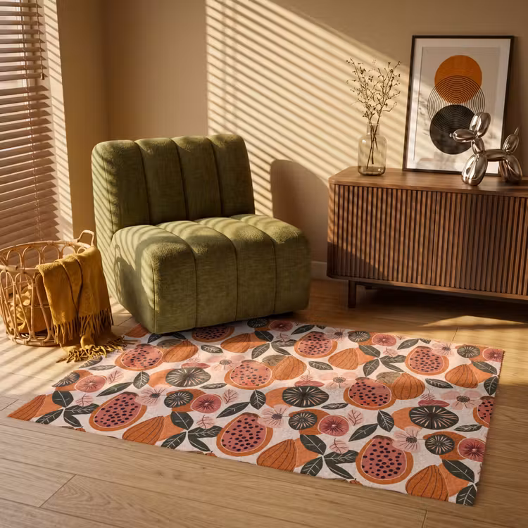 Vloerkleed - Papaja - Bloesem - Oranje — 2