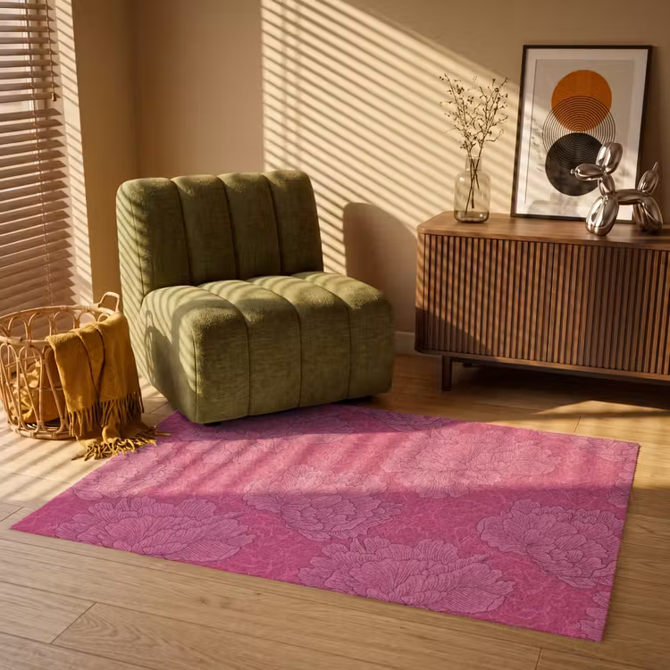 Vloerkleed - Pioenrozen - Energiek - Roze — 2