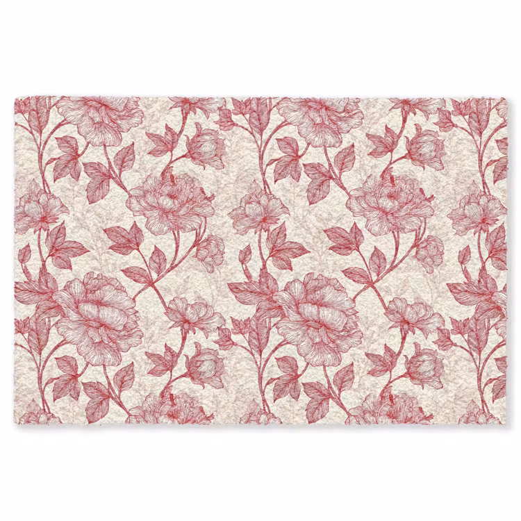 Vloerkleed - Pioenrozen - Modern - Rood — 1