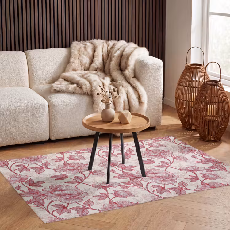 Vloerkleed - Pioenrozen - Modern - Rood — 3