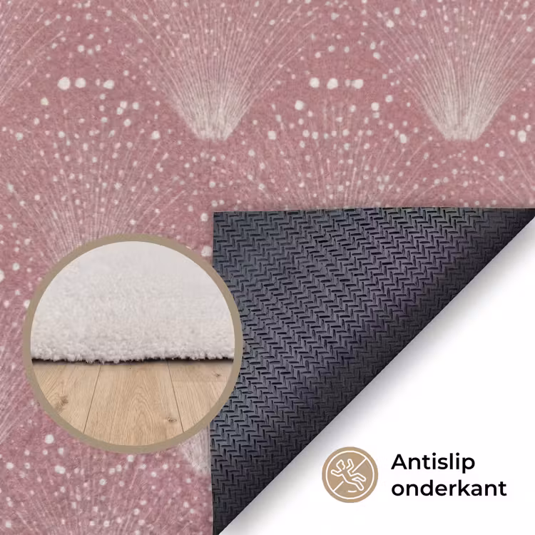 Vloerkleed - Trendy - Patroon - Roze — 5