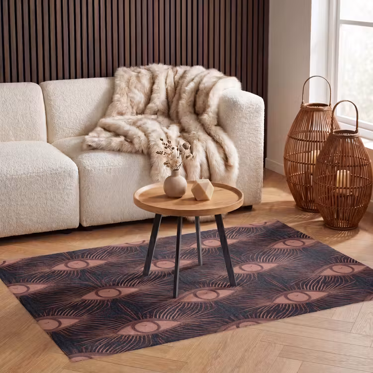 Vloerkleed - Boheems - Oog - Bruin — 3