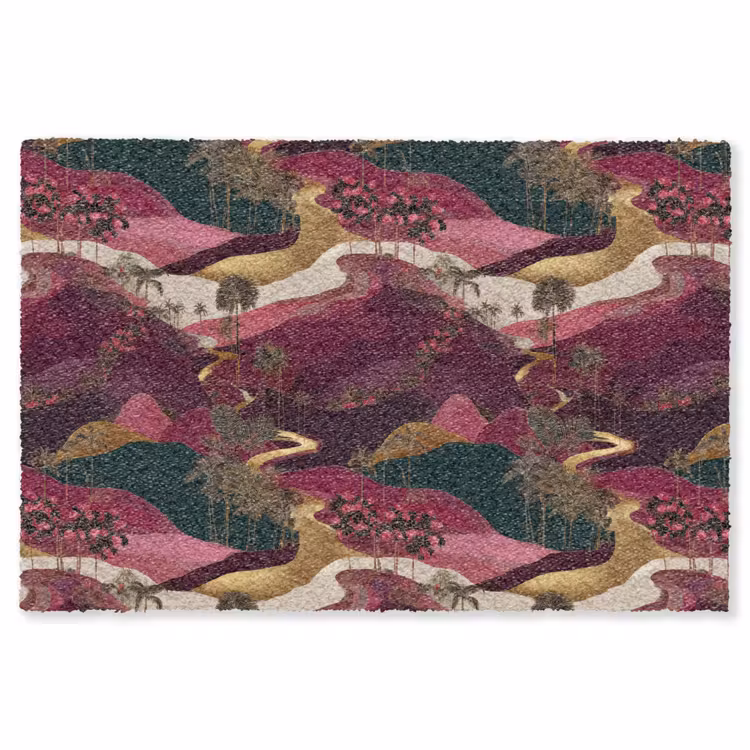 Vloerkleed - Magisch - Palmbomen - Goud — 1