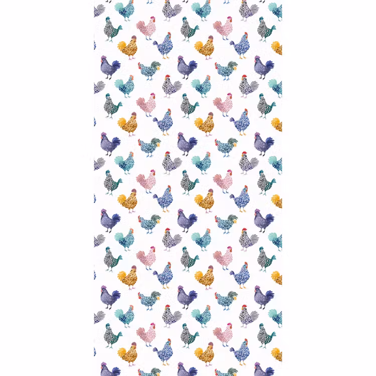 Behang - Kippen -Aquarel - Kleurrijk — 2