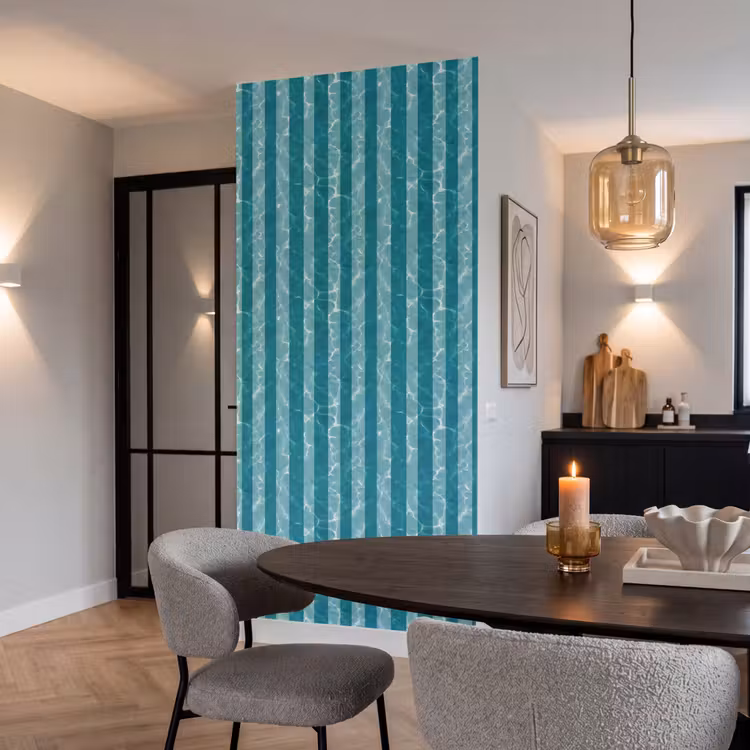 Behang - Zwembad - Strepen - Groen — 5