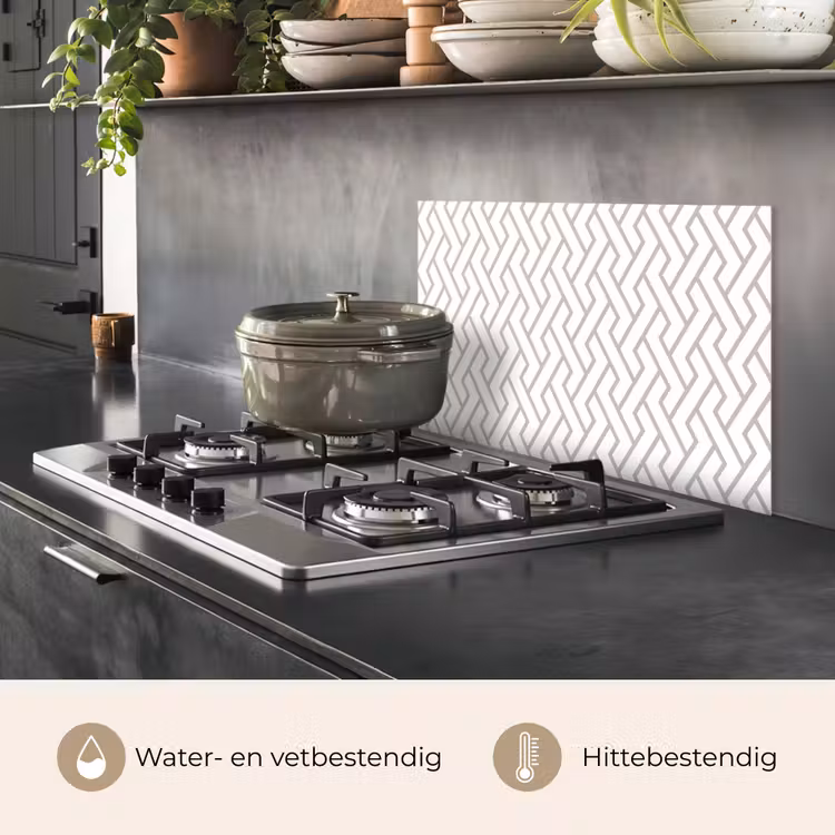 Spatscherm keuken - Grafisch - Patroon - Modern - Lijn — 6